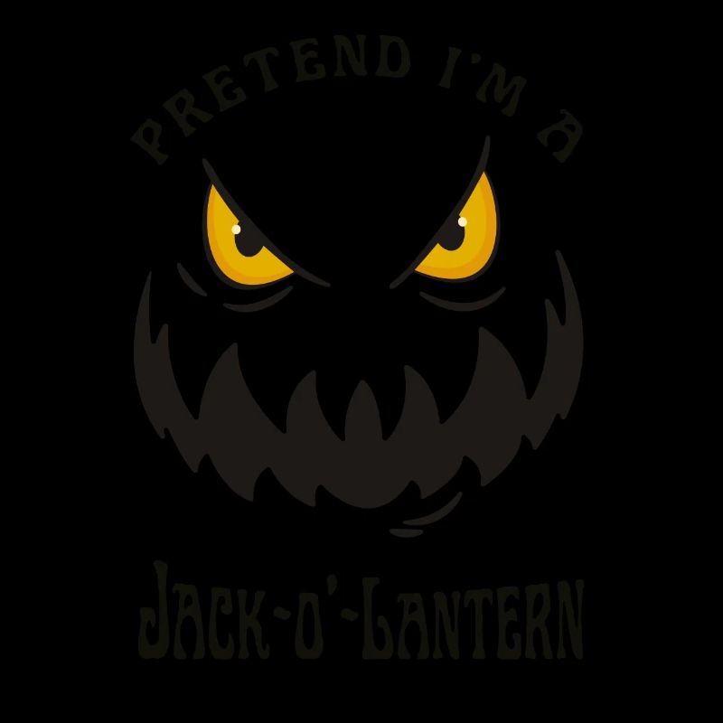 Pretend I'm a Jack O Lantern Face Pumpkin Lazy