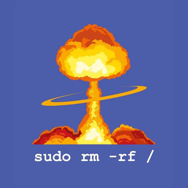 Linux Funny Linux Command Sudo RM RF für Männer
