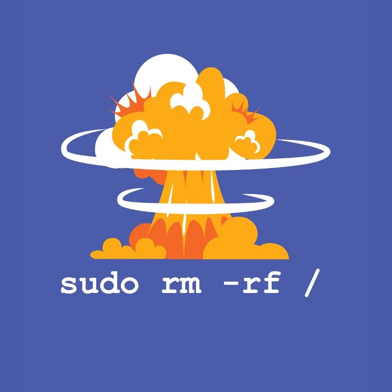 Linux Funny Linux Command Sudo RM RF für Männer