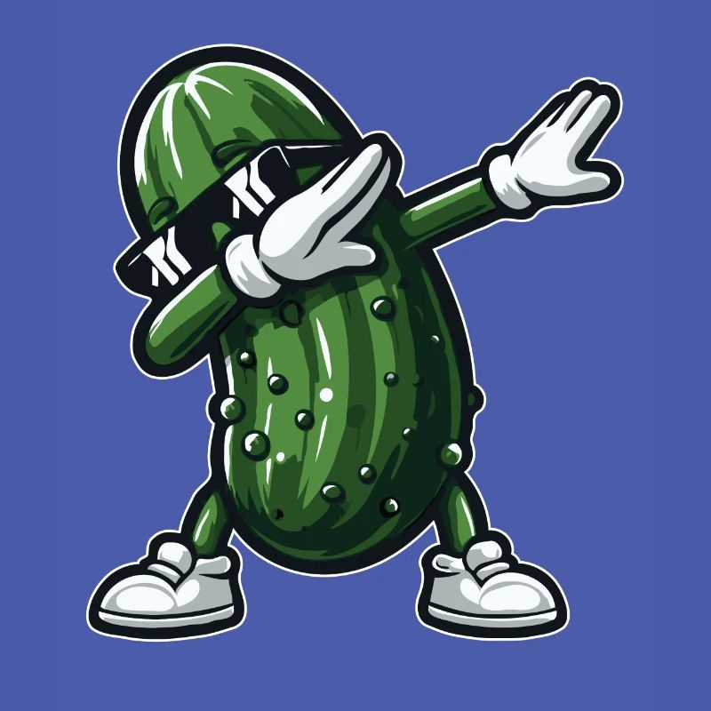 Dabbing Cornichon Dab Concombre Cornichon à l’aneth Drôle