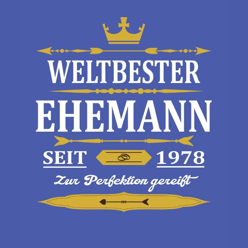Weltbester Ehemann Seit 1978 Vintage Hochzeitstag