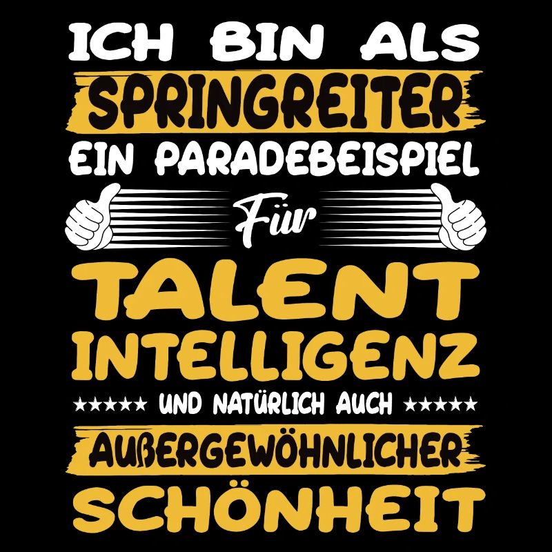 Springreiter ein Paradebeispiel Springreiten