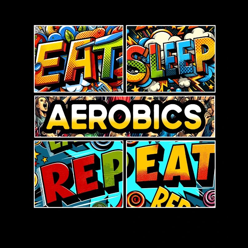 Eat sleep Aerobics repeat