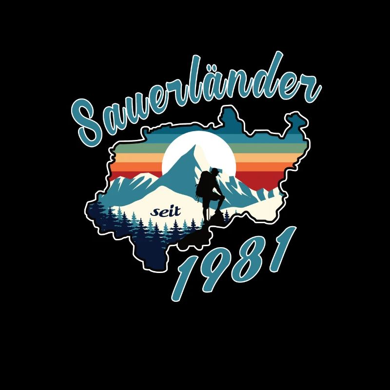 1981 Birthday Sauerländer Original Retro Sunset
