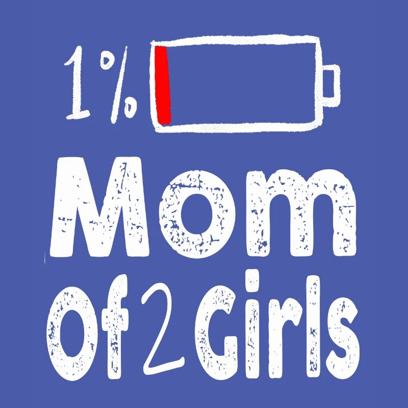 Mutter von 2 Mädchen Lustiger Muttertag