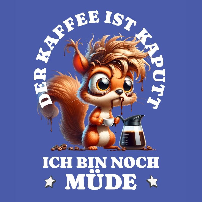 Morning grouch Coffee is broken Squirrel