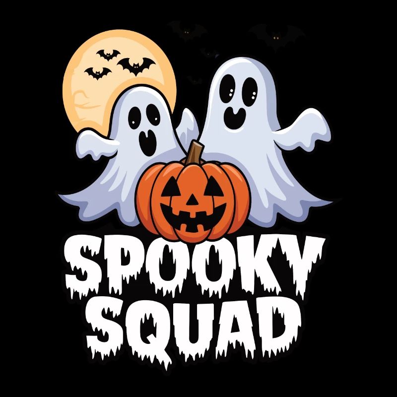 Halloween Spooky Squad Ghost with Hat