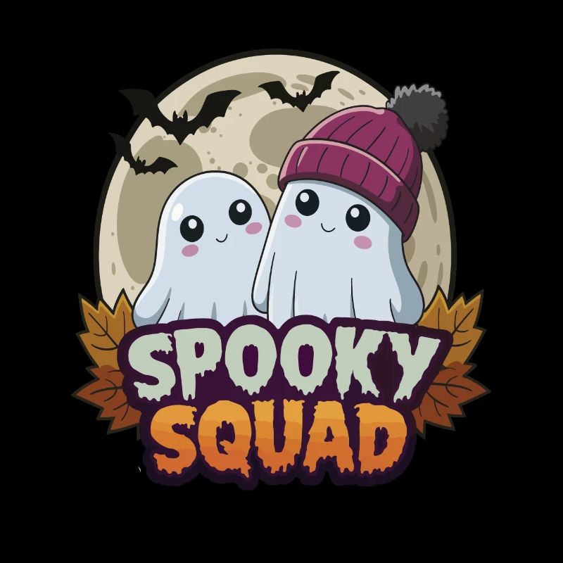 Halloween Spooky Squad Ghost with Hat