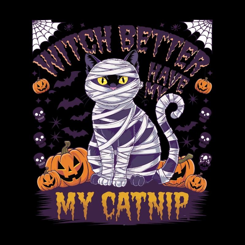 Halloween Cat Forget Candy Give Me A Cat