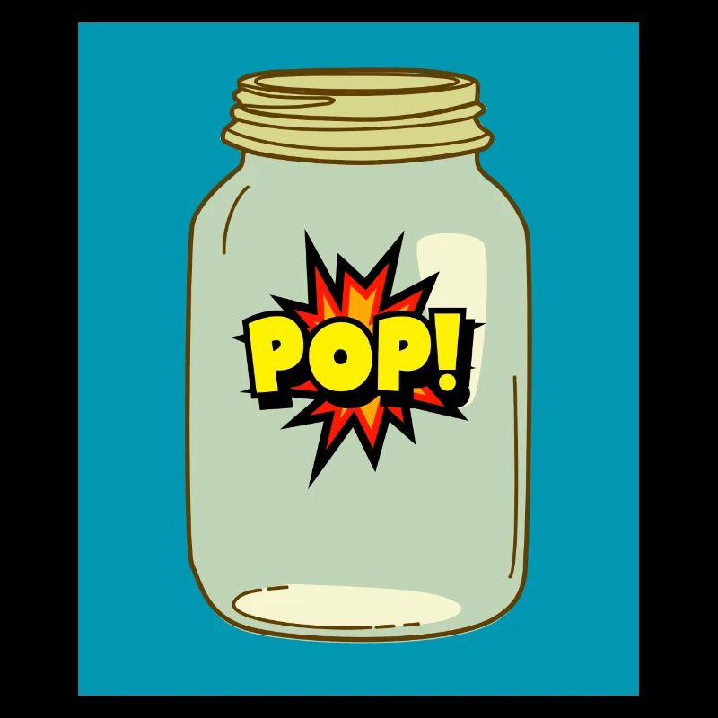 Pop! in a Jar – Fun Comic Style Design