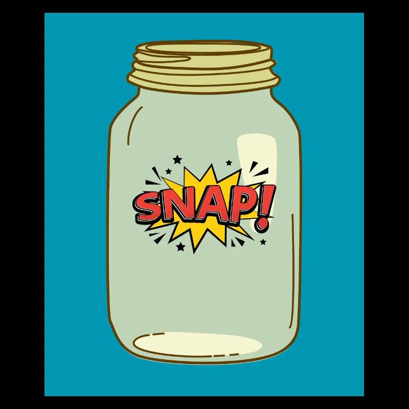 Snap! in a Jar – Fun Comic Style Design