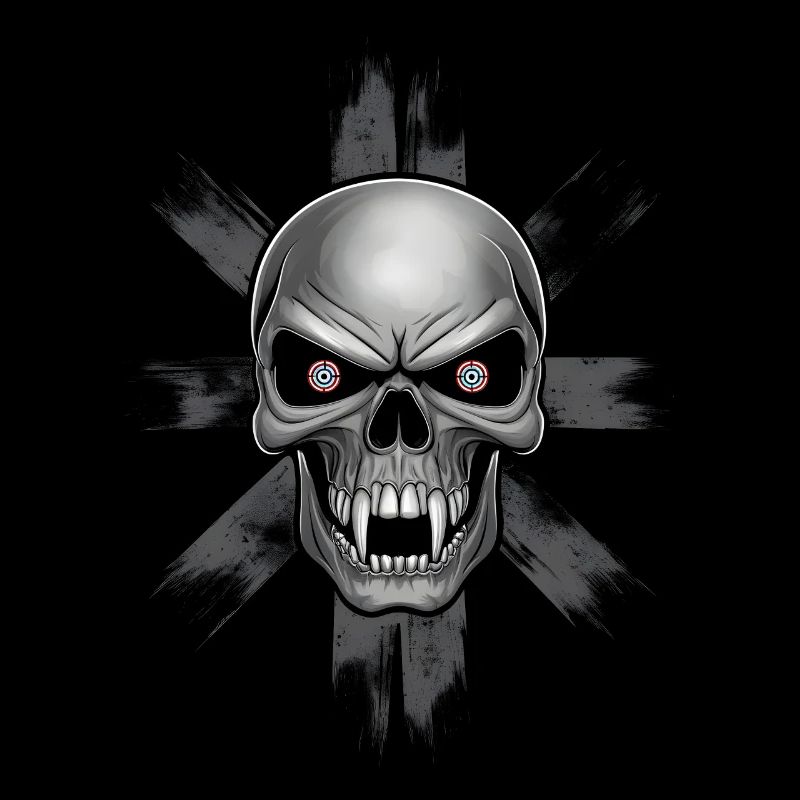 Unheimlicher Vampirschädel