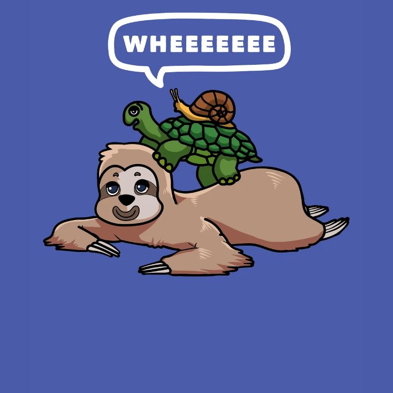 Slothy Napping Wheeeeeee Chilling Sloth