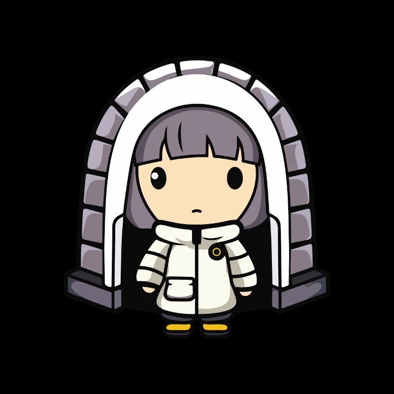 Winter Eskimo Iglu Comic