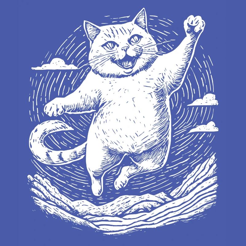 Cat practicing karate