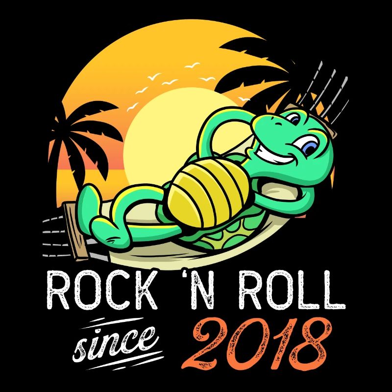 Turtle Rock N Roll Since 2018 Birthday