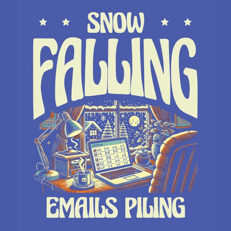 Snow-falling e-mails pile up, winter work