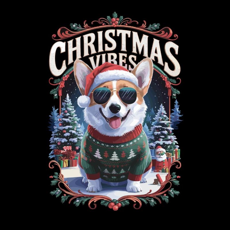 Corgi Christmas Vibes