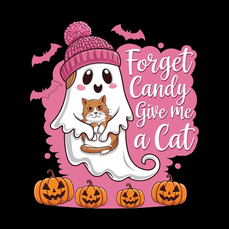 Halloween Cat Forget Candy Give Me A Cat