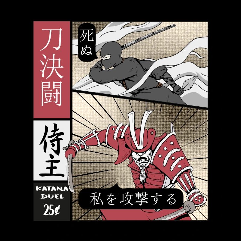 Katana Duell Ninja vs Samurai