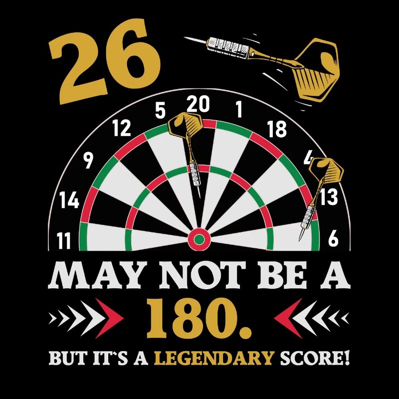Pas 180 mais un classique : fléchettes pour le 26e anniversaire