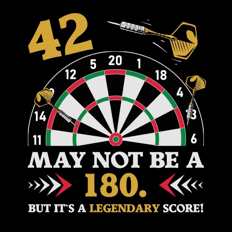 Pas 180 mais un classique : les fléchettes du 42e anniversaire