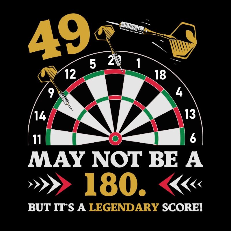 Pas 180 mais un classique 49e anniversaire : fléchettes