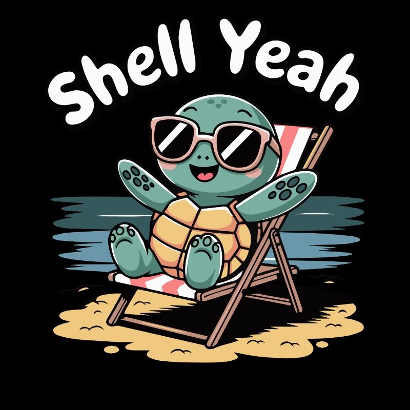 Shell Yeah Cute Turtle Lover Pun Funny Animal