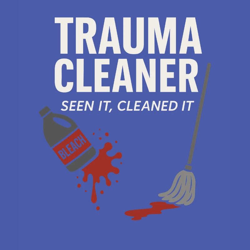 Forensic Cleaner Dark Humor Crime Scene Biohazard