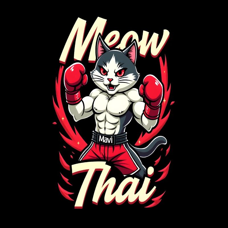 Drôle Muay Thai Boxe Muay Thai