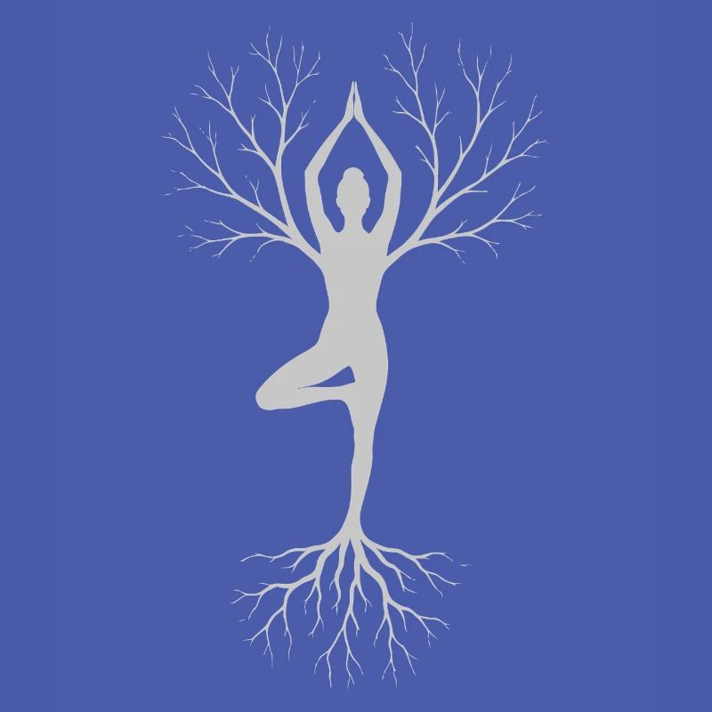 Mindfulness Meditation Tree Pose Design