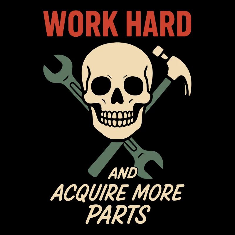 Travailler dur, acquérir plus de pièces, de garages, d’humour