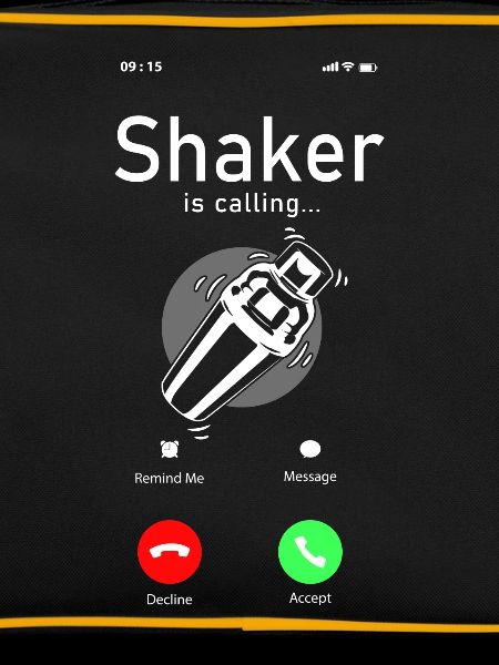 Bartender Mixologist Phone Display