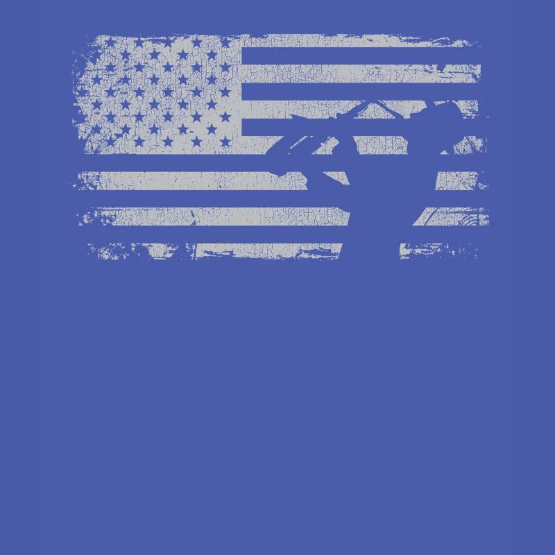 Saxophone American Flag