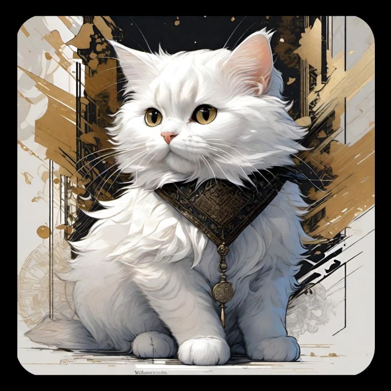 Cute white cat