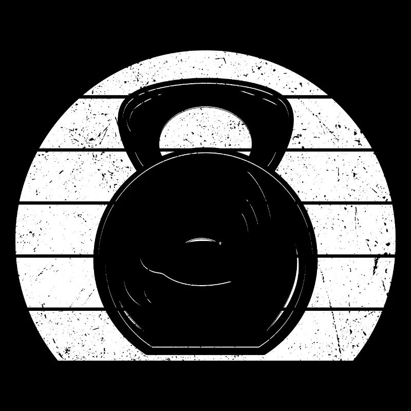 Powerlifting Bodybuilder Bells Retro