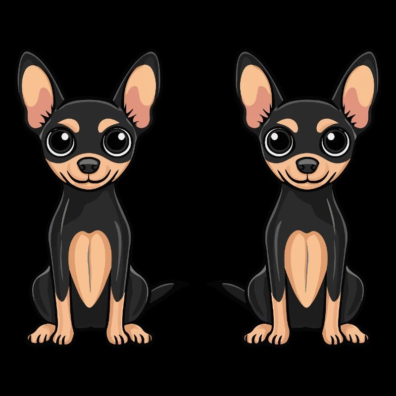 Pinscher Hund Comic