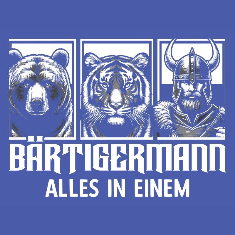 Bärtigermann Bär Tiger Mann Geschenk Bart