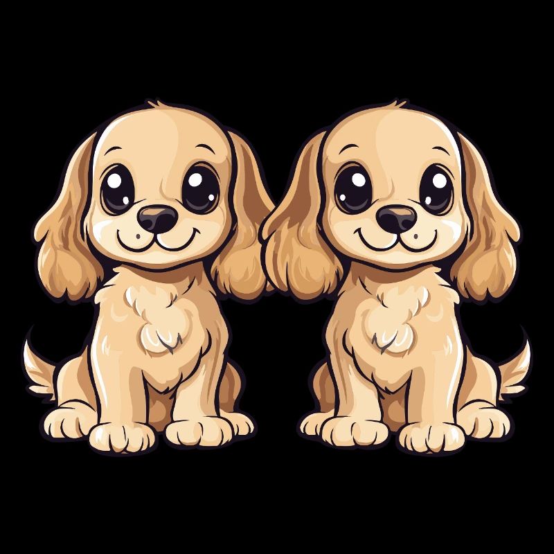 Cocker Spaniel Dog Comic