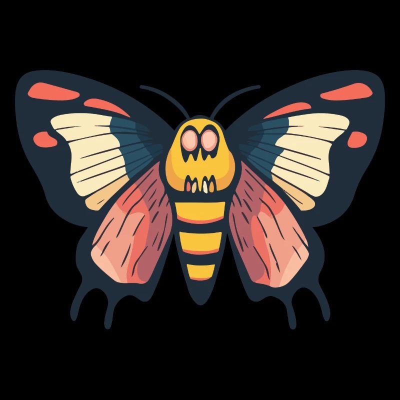 Butterfly Halloween Comic Funny
