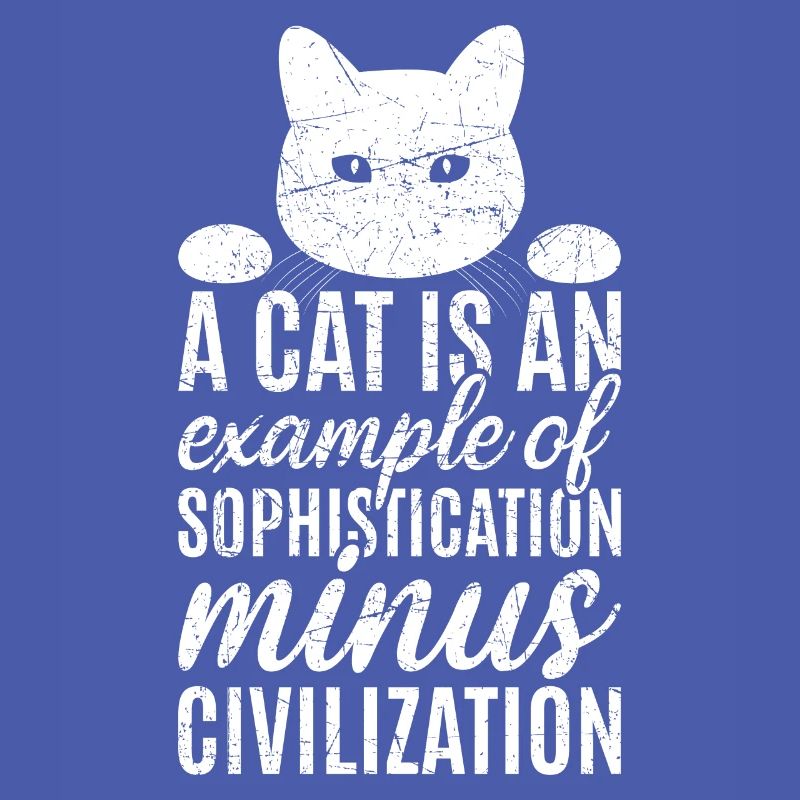 A cat is an example of sophistication