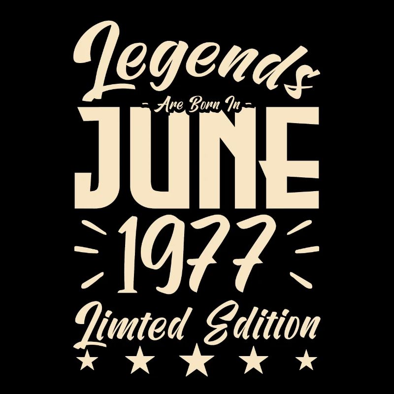 Geboren Juni 1977 Geburtstagsgeschenk 1977.