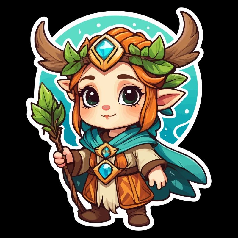 Druide Niedlich Illustration