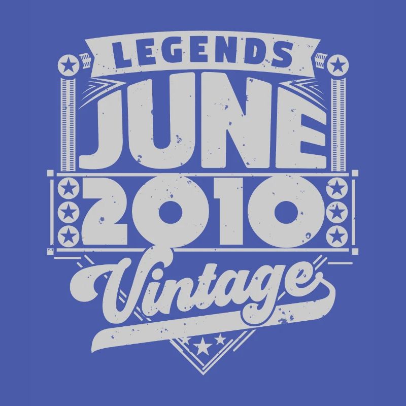 Vintage Geburtstagsgeschenk Juni 2010, Juni 2010.