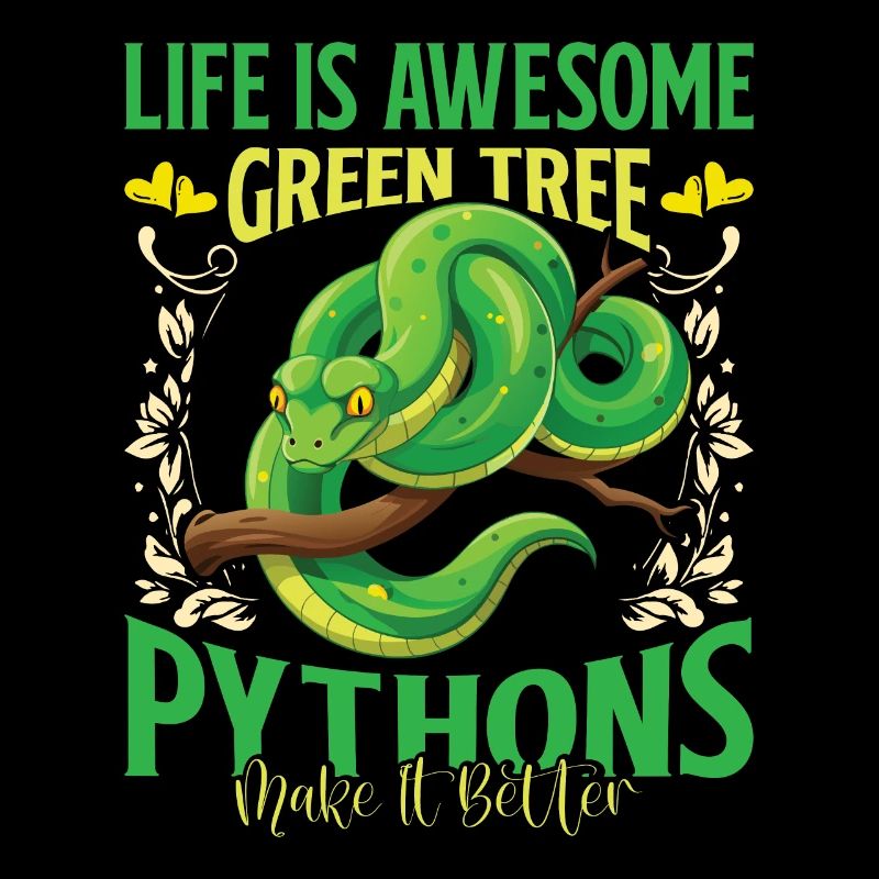 Python arborescent vert