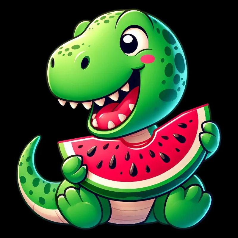Dino T-Rex Pastèque Fruité Drôle
