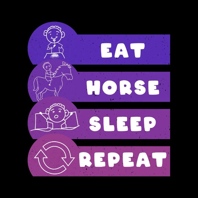 Manger Cheval Dormir Répéter