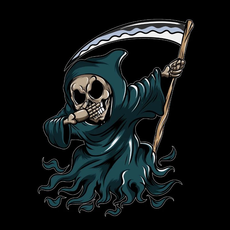 Grim Reaper Pumpkin Glowing Halloween Dabbing