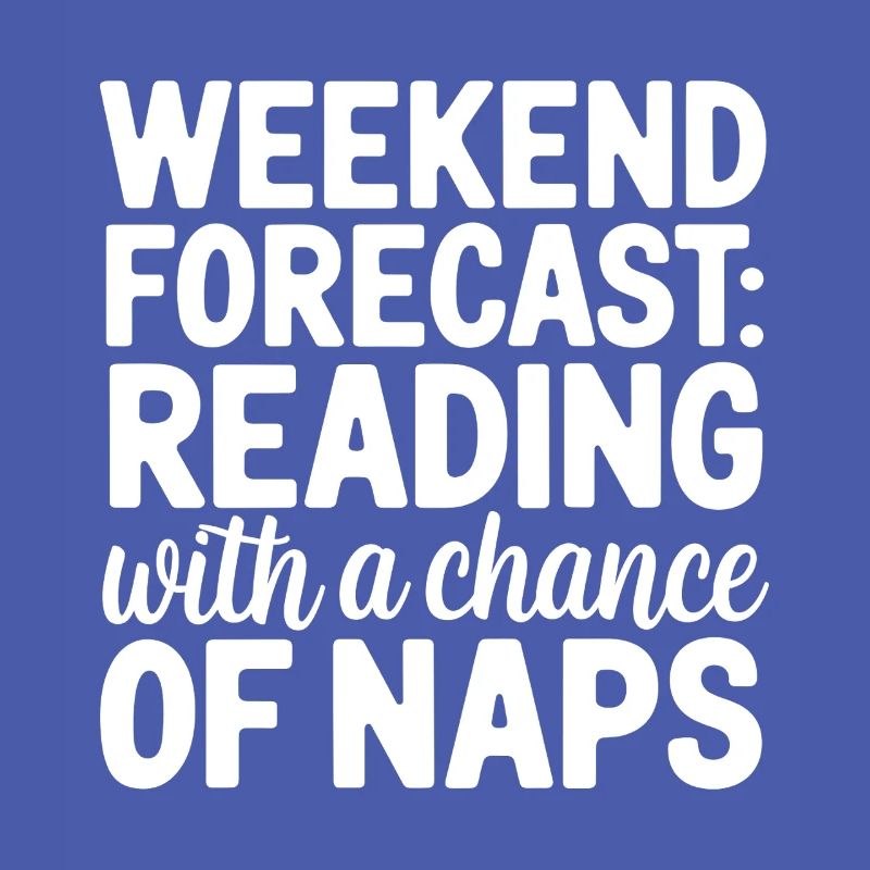 Wochenendvorhersage-Lesung mit der Möglichkeit eines Nickerchens