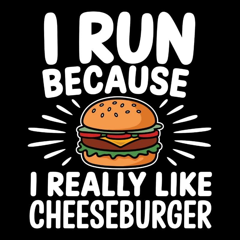 I run because i really like Cheeseburger Jogging